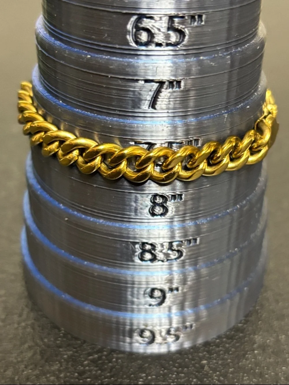 Stainless Steel Unisex Gold Curb Chain Cuban Link Bracelet